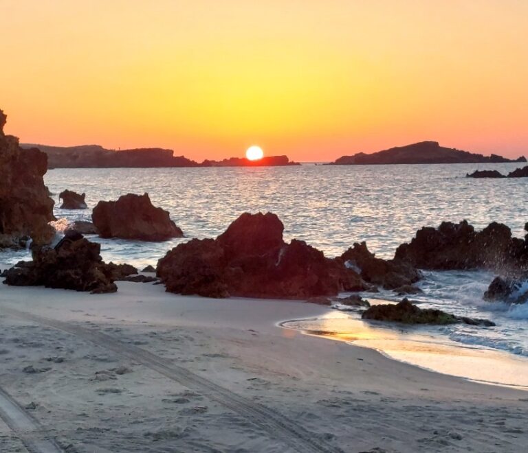 Couché de soleil sur la mer Tunisienne